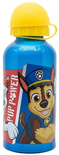 Aluminium Motiv Trinkflasche für Kinder 400ml Isoflasche mit Kappe Kinderflasche Paw Patrol