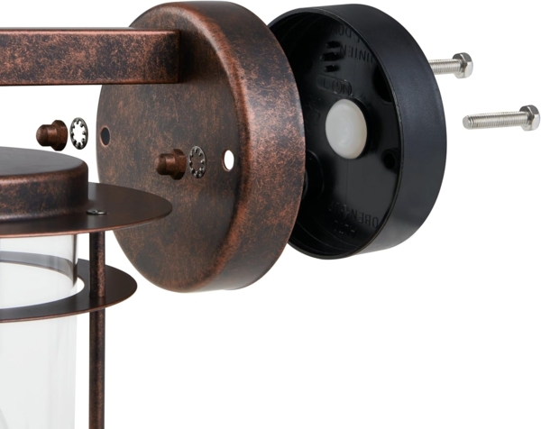 Eglo 96241 Outdoor Wandleuchte VALDEO kupferfarben-antik klar L:16,5cm H:27,5cm T:20cm IP44 Bild 5