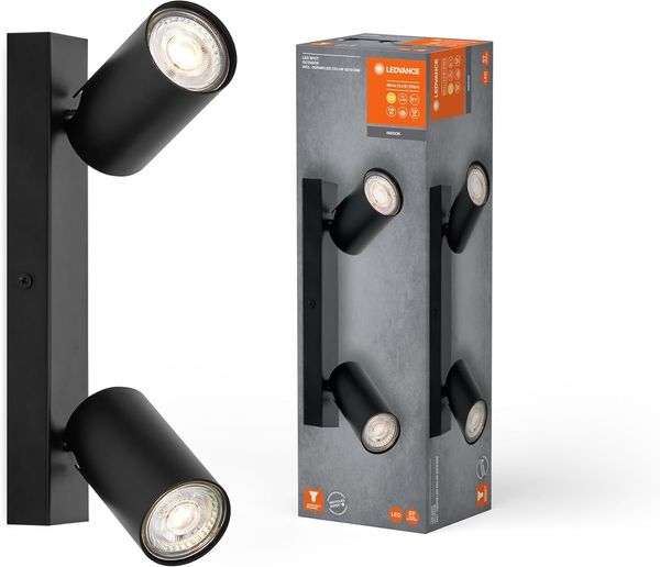 LEDVANCE LED-Spot Octagon GU10 Schwarz 2x3,4W 927 DIM