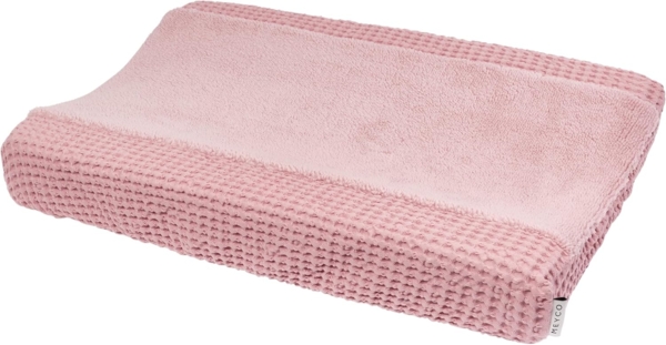 Meyco Baby Wickelauflagenbezug Waffel Teddy Old Pink (1-tlg), 50x70cm Bild 1