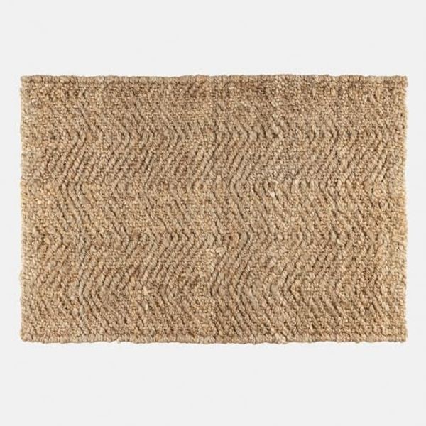 Mirabeau Badematte Badematte Daoukro braun, Höhe 70.0 mm, 100% Jute, Unterseite: Latex