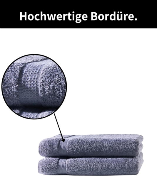 Hometex Premium Textiles Handtuch in Premium Qualität 500 g/m², Feinster Frottier-Stoff 100% Baumwolle, 2x Duschtuch + 4x Handtuch, weich, saugfähig, extra schwer & flauschig - TEST BILD TOP MARKE 2025 Bild 4