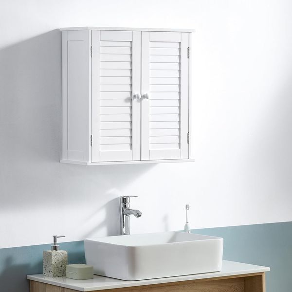 Bath Vida Schrank, Holz, Weiß, 55. 0x22. 0x52. 0