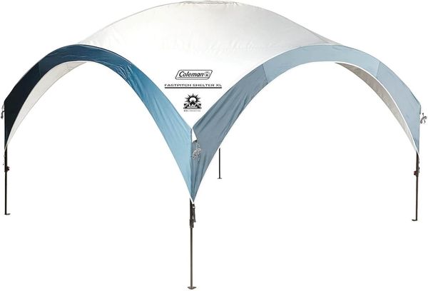 Coleman Pavillon Fast Pitch Shelter M 3x3 m, Eventschutz für Festivals, Garten und Camping, stabile Stahlstangen Konstruktion, großes Eventzelt, tragbarer Sonnenschutz mit Sonnenschutz LSF 50+