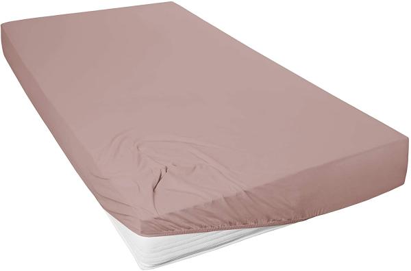 Vario Jersey-Spannbetttuch nougat, 100 x 200 cm