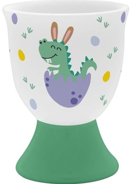 Kinder Eierbecher Porzellan Ø5,2 H6,8cm Geschenk Ostern Sheepworld DINO 74514