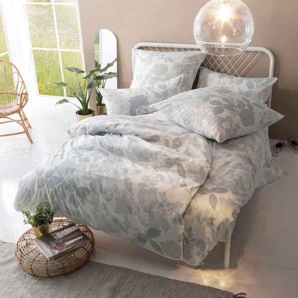 Erwin Müller Bettwäsche Bettwäsche, Biber, 2 teilig, Flanell Blumen Bild 5