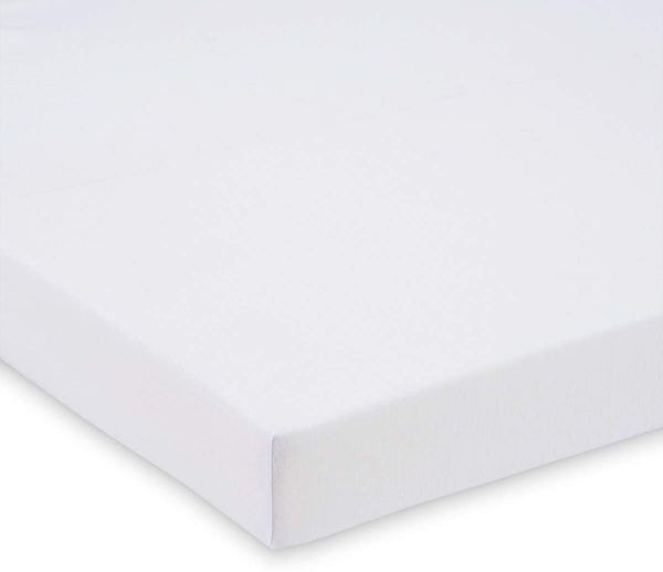 FabiMax 2693 Jersey Spannbettlaken für Laufgitter 100x100 cm, weiß