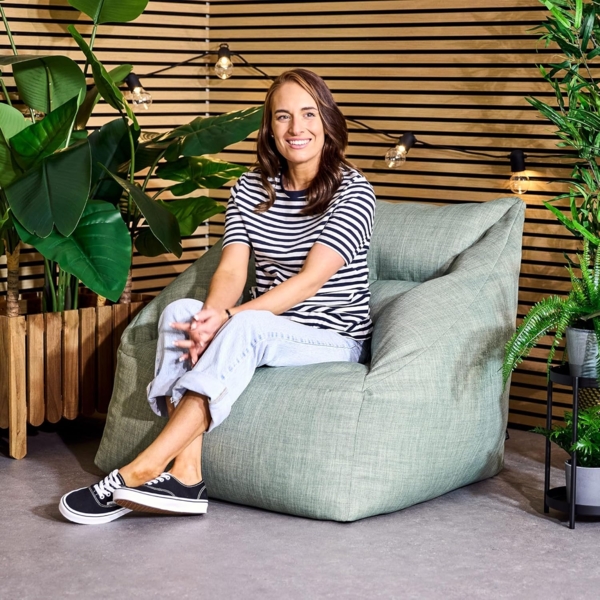 icon Sitzsack Erwachsene Sessel mit Outdoor-Gewebebezug „Natalia", Sitzsack XXL, Made in Germany, für Erwachsene & Kinder, mit Füllung Bild 2