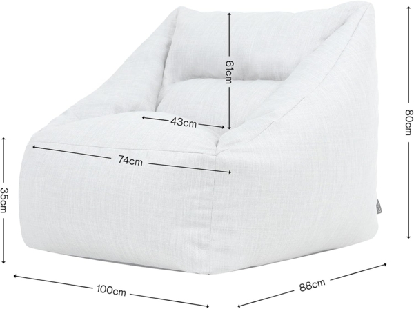 icon Sitzsack Erwachsene Sessel mit Outdoor-Gewebebezug „Natalia", Sitzsack XXL, Made in Germany, für Erwachsene & Kinder, mit Füllung Bild 3