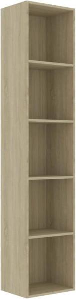 vidaXL Bücherregal Sonoma-Eiche 40x30x189 cm Holzwerkstoff 800957