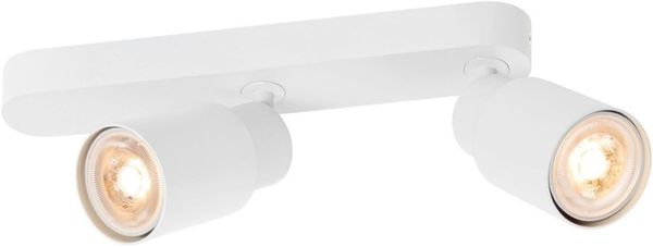 SLV PURI 2.0 Tube, Wand- und Deckenaufbauleuchte, asymmetrisch, 2 x max. 6W GU10, weiß - Wand- und Deckenleuchten