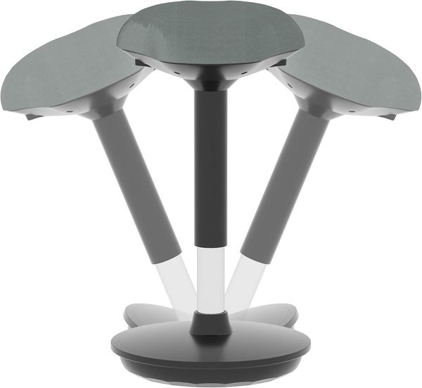 Flexispot Ergonomie Wobble Hocker Arbeitshocker Bürohocker Ergonomische Stehhilfe Hoch verstellbar Sitzhocker Drehhocker Perfekt für Stehpult (Dunkelgrau)