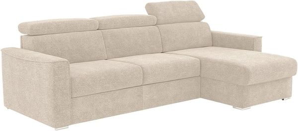 Vente-unique - VIZIR Sofa Stoff Beige - B 223 cm152 cm x H 110 cm95 cm x L 282 cm
