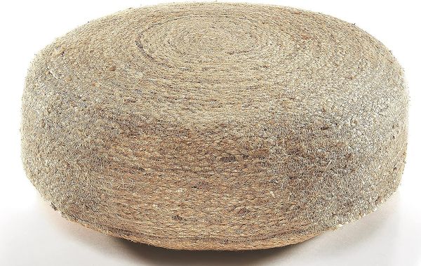 Kobolo Sitzwürfel Sitzpouf SOUL aus Jute mit Baumwollfüllung (1 Stück, Nachhaltig)