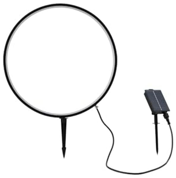 Lindby Außen-Stehlampe Syrene, LED, Metall, Schwarz warmweiß IP65, 1 x 0,24 W LED, warmweiß