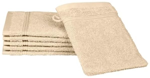 Ross Uni-Walk Handtücher Rubin | Waschhandschuh 16x22 cm | natur