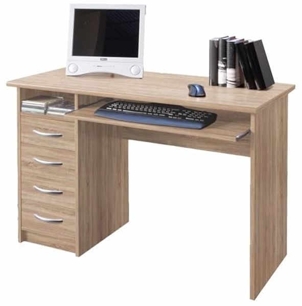 Schreibtisch TRIO Arbeitstisch Eiche Sägerau Nb. ca. 110 x 75 x 55 cm