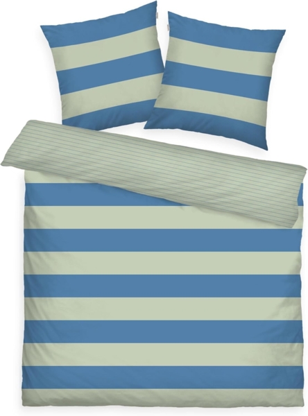 TOM TAILOR HOME Bettwäsche BOLD STRIPES in Gr. 135x200cm, 155x220cm oder 200x220cm, Renforcé, 3 teilig, new bedroom, mit farbigem Markenreißverschluss