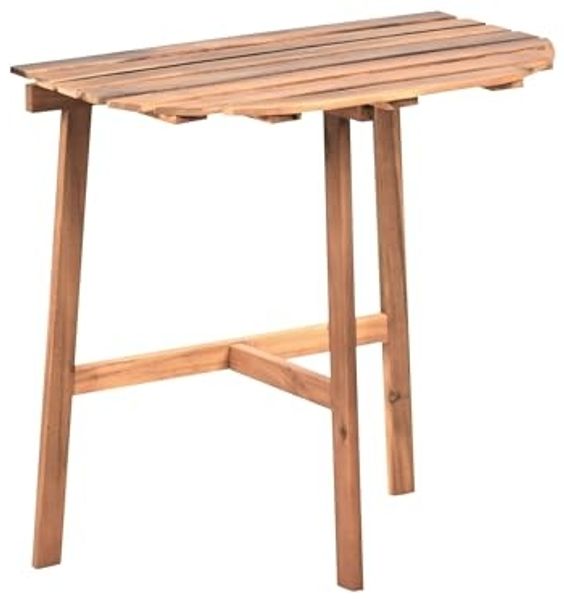 Beliani 'OSIGO' Outdoor Bistrotisch, Akazienholz braun, 70 x 44 x 72 cm