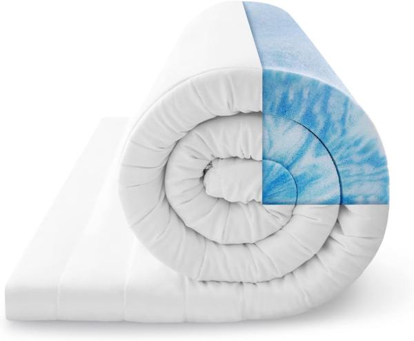 Matratzen Topper - Ergonomischer Gel Topper und Matratzenschoner - Weicher Matratzentopper für besten Liegekomfort - Höhe ca. 5 cm - Matratzenauflage 160x200 Bild 3