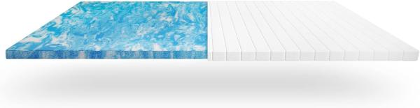 Matratzen Topper - Ergonomischer Gel Topper und Matratzenschoner - Weicher Matratzentopper für besten Liegekomfort - Höhe ca. 5 cm - Matratzenauflage 160x200 Bild 6