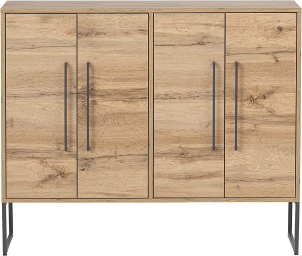SCHILDMEYER Kommode Sideboard Schrank Anrichte eiche landhaus 112,4 x 94,2 x 33 cm Bild 4