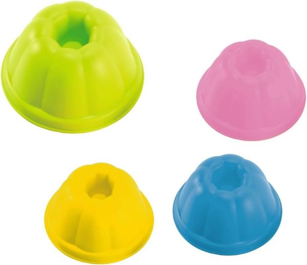 Hape International E8080 Strandspielzeug-Gugelhupf, 4-teilig, farbig Sortiert