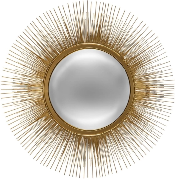 Deko-Spiegel SUN, Ø 58 cm, golden