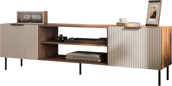 TV-Lowboard Aocale 06 (Farbe: Nuss Warmia / Cashmere)