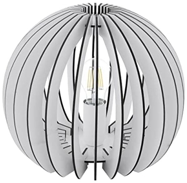 Eglo 94949 Tischleuchte Cossano in weiß 1X40W H:22 Ø 26cm mit Schalter