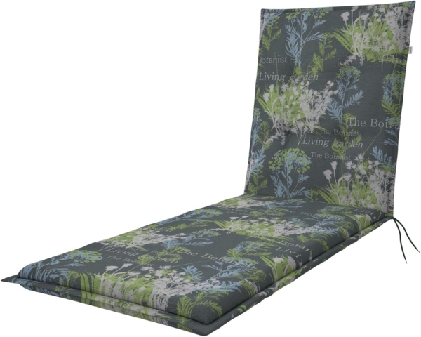 Doppler Sitzauflage "Living" Sun, botanist, für Rollliege (195 x 60 x 6 cm)