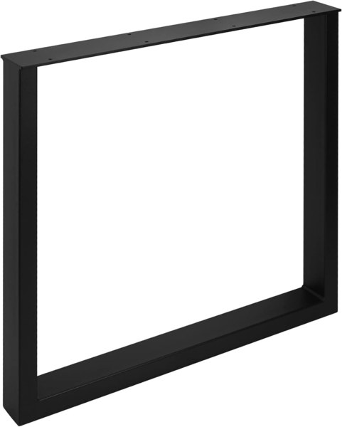 SO-TECH® Tischgestell TAB Stahl schwarz matt Profil 80 x 40 mm (2-St), bis Höhe: 720 mm und Tiefe: 800 mm