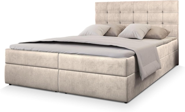 Masseno Boxbett GLOS 180x200 cm mit Bonell Matratze und Topper