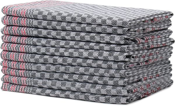 HSC Home-Style-Creation GmbH Geschirrtuch Grubentuch, Allzwecktuch, Küchenuch, Trockentuch, Arbeitshandtuch, (Spar-Set, 10-tlg, Allzweck-Grubentücher 50 x 100 cm, mit Aufhängeschlaufe), für Küche und Gastronomie