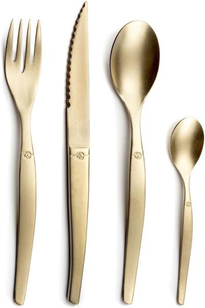 Amefa JET - 16-pc cutlery set in craft box - stonewash champagne PVD