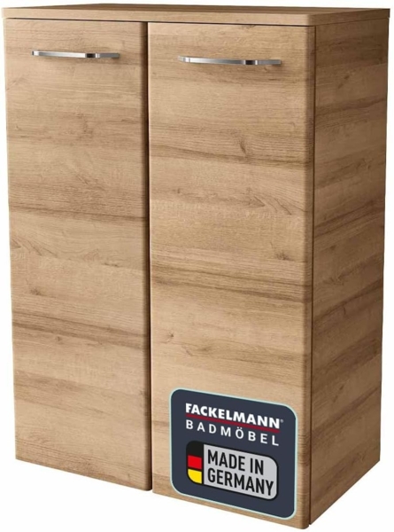 Fackelmann MILANO Doppel Midischrank 60 cm, Braun hell