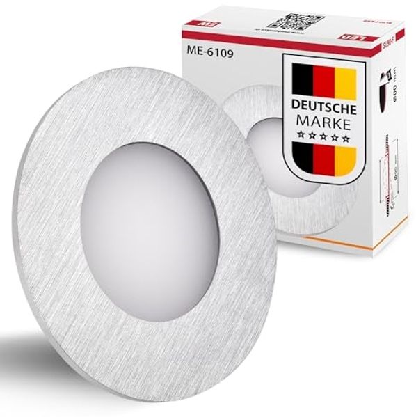 Maxkomfort LED Wandstrahler 6104, ohne Leuchtmittel, 3000K, Warmweiß, Treppenbeleuchtung