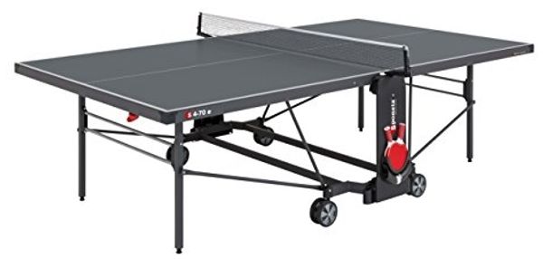 SPONETA 'S 4-70 e' Tischtennisplatte, wetterfest, klappbar, grau, 152,5 x 274 x 76 cm