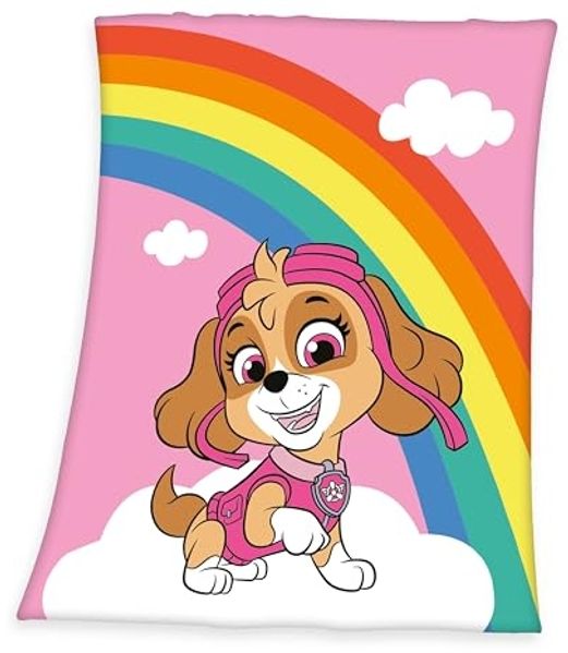 Paw Patrol Decke Skye Fleecedecke Mädchen Kinder 130 x 170 cm