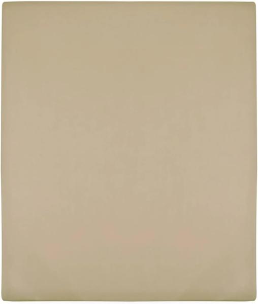 vidaXL Spannbettlaken 2 Stk. Jersey Taupe 100x200 cm Baumwolle 136223