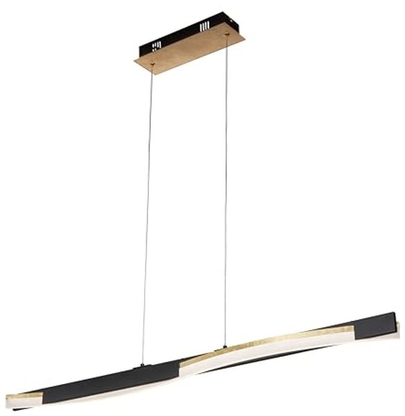 Fischer & Honsel 61038 LED Pendelleuchte Bridge sandschwarz goldfarben CCT