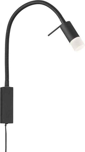 Fischer & Honsel 30428 Bettleuchte Seng wandspot flex sandschwarz 2700K