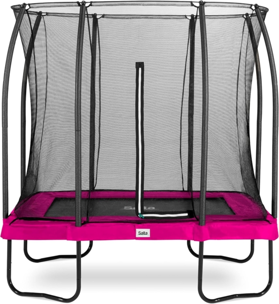Salta 'Comfort Edition' Trampolin inkl. Sicherheitsnetz, rechteckig, Stahl pink, 249 x 214 x 153 cm