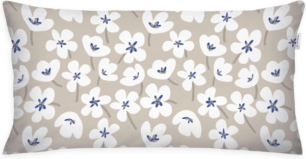 TOM TAILOR HOME Kissenhülle new bedroom, FRESH FLOWERS, 40x40 cm oder 40x80 cm, (1 Stück), mit farbigem Markenreißverschluss