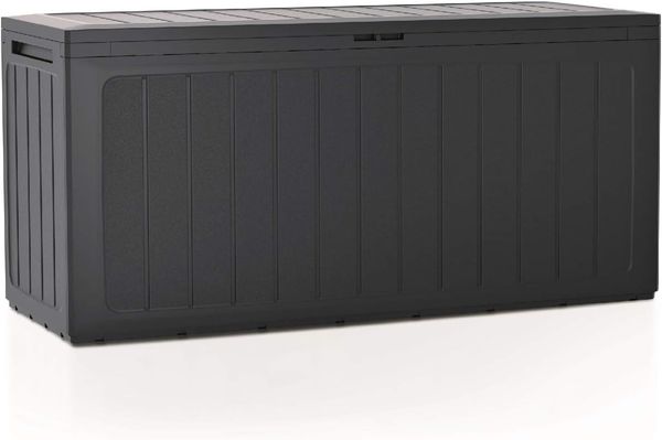 280 Liter Gartenbox Prosperplast Boardebox aus Kunststoff in der Farbe Anthrazit 116 x 43,3 x 55 cm