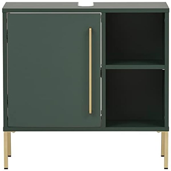 Lomadox Waschbeckenschrank KELLA-80 Bad in waldgrün, B/H/T: ca. 65,3/63,3/33,1 cm