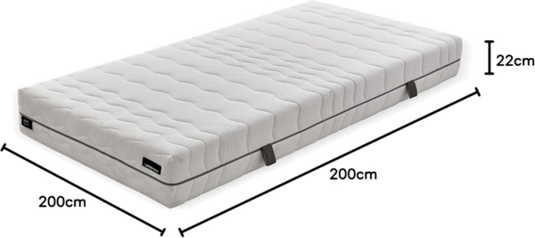 Komfortschaummatratze Royal Comfort 7 H2 Komfortschaummatratze, Yatas Bedding, 22 cm hoch Bild 2