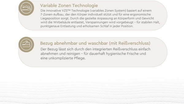 Komfortschaummatratze Royal Comfort 7 H2 Komfortschaummatratze, Yatas Bedding, 22 cm hoch Bild 9