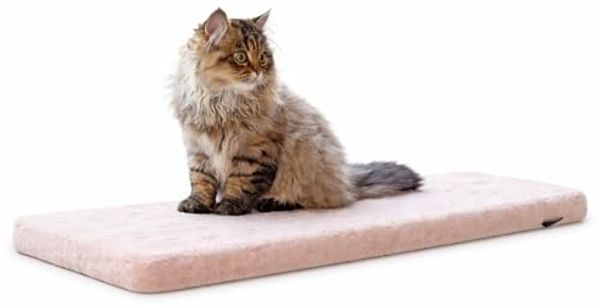 Beeztees Tierbett Fensterbankkissen Moza aus Plüsch rosa